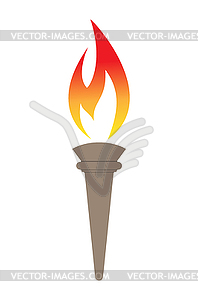 Colored torch icon. image for logos, websites, - vector clipart