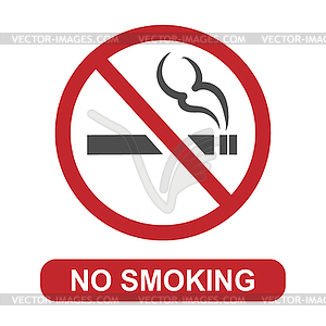 No smoking. Sign smoking is prohibited. for - vector clipart