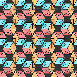 Seamless pattern of cubes for texture, textiles - vector clip art