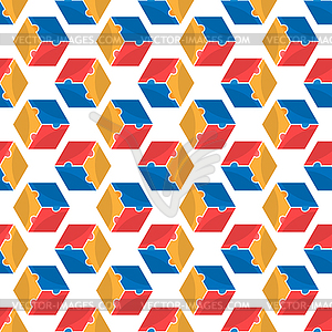 Seamless pattern of cubes for texture, textiles - vector clipart / vector image