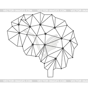 Brain. neural network - vector image