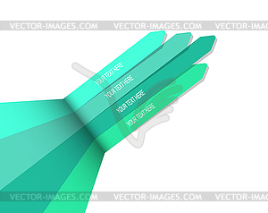 Arrows of infographics. Colored arrows of - vector image