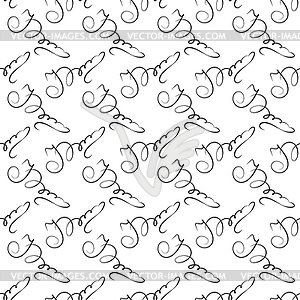 Seamless pattern of abstract signatures for - vector image