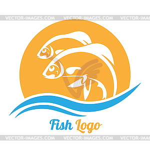 Logo of fish, fishing or fish restaurant - vector clip art