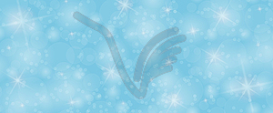 Blue background with bokeh elements and twinkling - color vector clipart