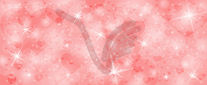 Red and pink background with bokeh elements, - vector clip art