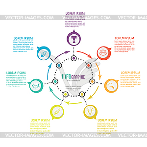 Infographics with icons for business, Finance, - vector clip art