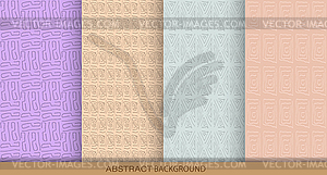 Set of abstract patterns for banners, covers, - vector clip art