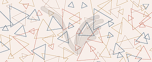 Seamless triangle pattern for banners, covers, - vector image