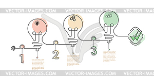 Infographics with icons for business, Finance, - vector clip art