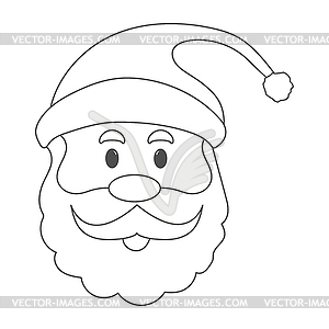 Santa Claus. An empty outline for Christmas and - vector clipart