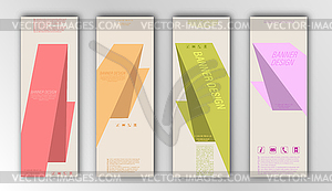 Set of geometric backgrounds for banners, textures - vector clip art