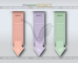 Infographics with pictograms. Template of 4 stages - color vector clipart