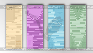 Set of abstract patterns for banners, textures, - vector clip art