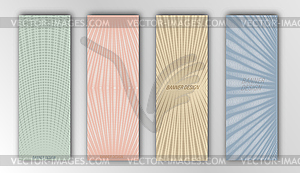 Set of abstract patterns for banners, textures, - royalty-free vector clipart