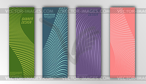 Set of abstract patterns for banners, textures, - vector image
