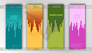 Set of abstract patterns for banners, textures, - vector image