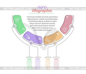 Infographics with icons for business, Finance, - vector clip art