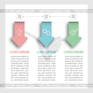 3 stages of development, improvement or training. - vector clipart / vector image