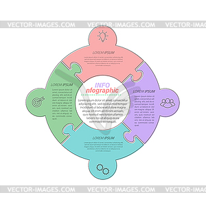 4 stages of development, improvement or training. - vector clip art