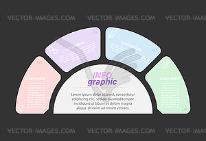 4 stages of development, improvement or training. - vector clipart