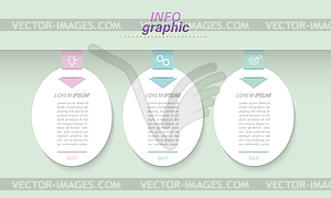 3 stages of development, improvement or training. - vector clip art