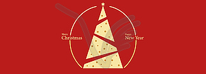 Happy New Year and Merry Christmas.Template for - vector clip art