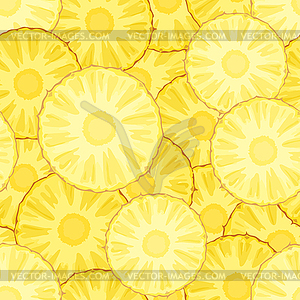 Pineapple seamless pattern - vector image