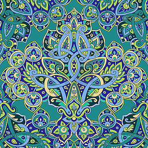 Ethnic seamless pattern - vector clipart