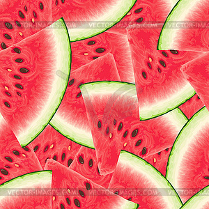 Seamless pattern with watermelon - vector image