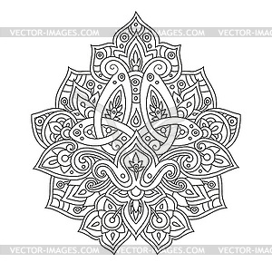 Ethnic line pattern - vector clipart