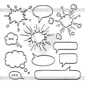 Set of speech bubbles - vector image