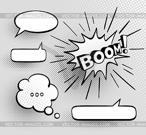 Set of speech bubbles - vector image