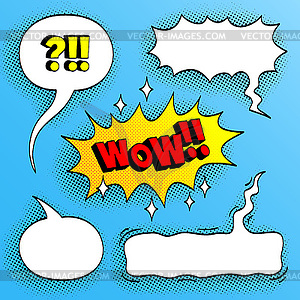 Set of comic bubbles - vector clipart