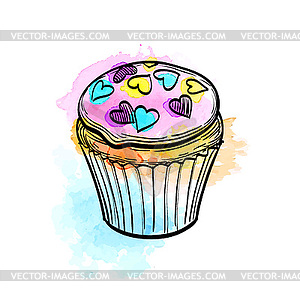 Muffin - vector image