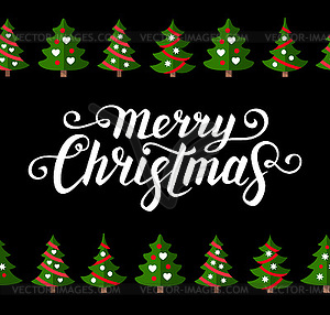 Christmas greeting card template - vector image