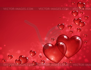 Valentine s day greeting card template - vector clipart