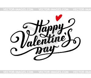 Happy Valentine s Day text - vector EPS clipart