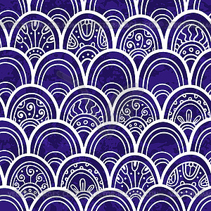 Scale seamless pattern - vector clip art