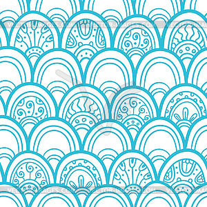 Scale seamless pattern - vector clipart