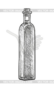Bottle of olive oil - vector EPS clipart