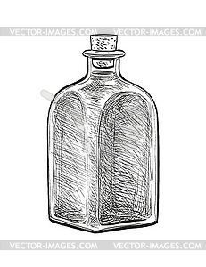 Bottle of olive oil - vector image