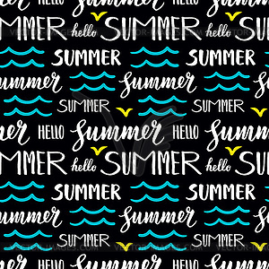 Summer seamless pattern - vector clip art