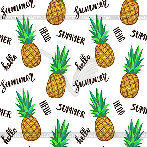 Summer seamless pattern - vector EPS clipart