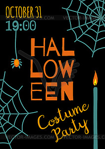 Halloween banner template - vector clipart