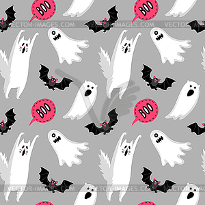 Halloween seamless pattern - vector clipart