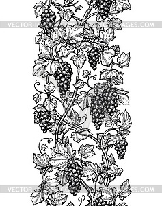 Seamless grapes - vector clip art