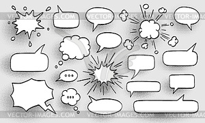 Set of speech bubbles - vector image