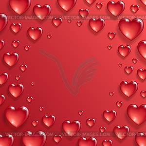 Valentine`s day greeting card template - vector clipart