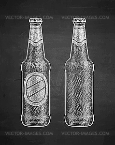 Chalk sketch of beer - royalty-free vector clipart